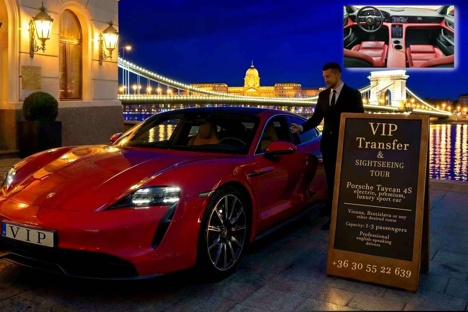 Budapeszt: prywatna wycieczka po mieście elektrycznym Porsche Taycan