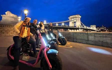 Budapeszt: Nocna wycieczka na e-hulajnodze MonsteRoller